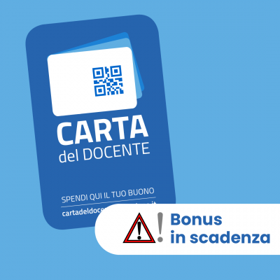 Carta del Docente: puoi inviare i buoni per l'acquisto fino alle ore 12:00 del 31/08 Carta del Docente: puoi inviare i buoni per l'acquisto fino alle ore 12:00 del 31/08